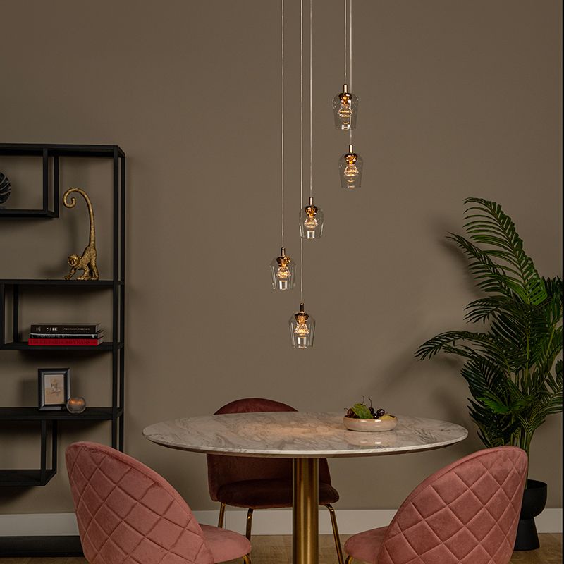 Läpinäkyvä lasi riippuvalaisin, Berliane, 4W, 2700K LED Läpinäkyvä lasi riippuvalaisin, Berliane, 4W, 2700K LED