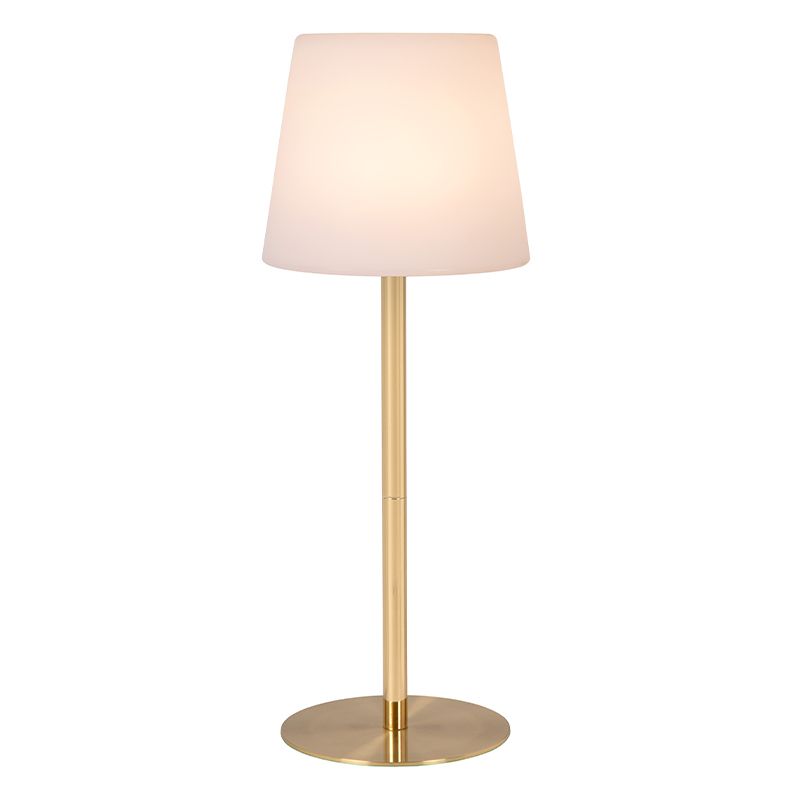 Kulta muovi ladattava ulkopöytävalaisin, Tyon, 2W, 2700K LED, IP65, kosketushimmentimellä