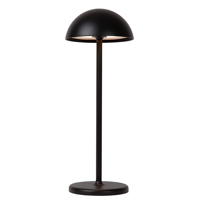 Musta alumiini ulkopöytävalaisin, Joy, 1,5W, 3000K LED, IP54, kosketushimmentimellä Musta alumiini ulkopöytävalaisin, Joy, 1,5W, 3000K LED, IP54, kosketushimmentimellä
