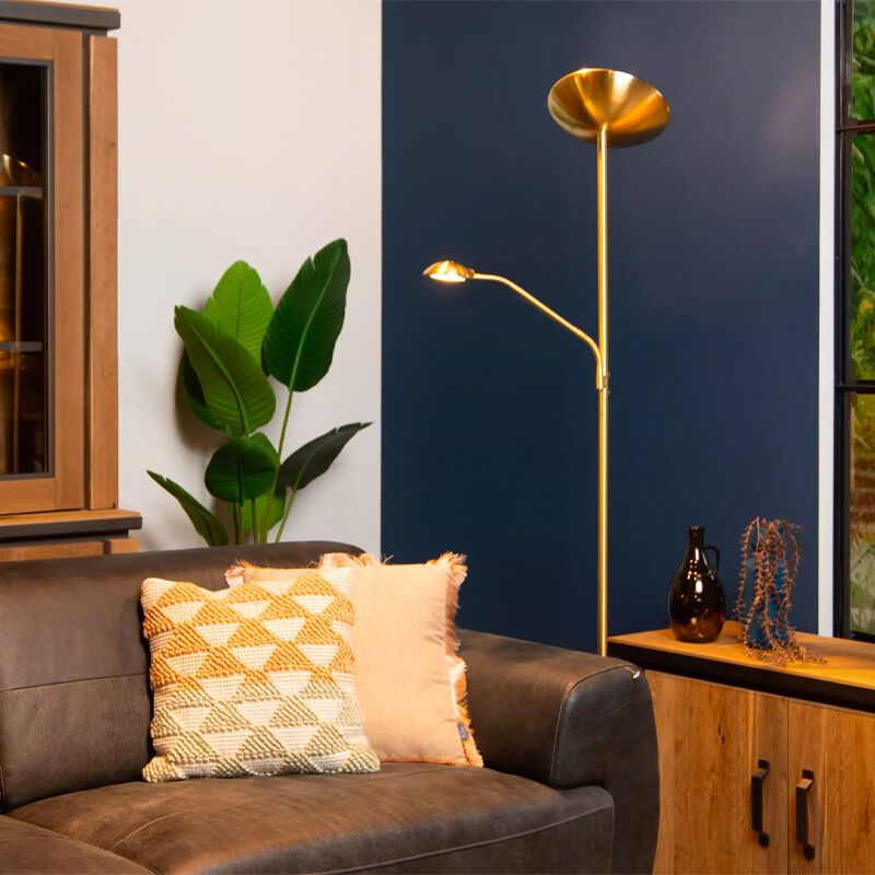 Kulta metalli seisova lukulamppu, Zenith, 20W, 3000K LED