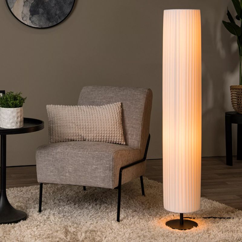 Valkoinen kangas lattiavalaisin, Fold, katkaisimella