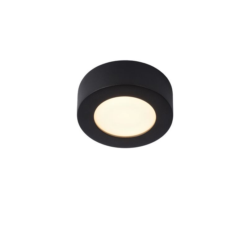Musta alumiini kattolamppu, Brice, 8W, 3000K LED, IP44