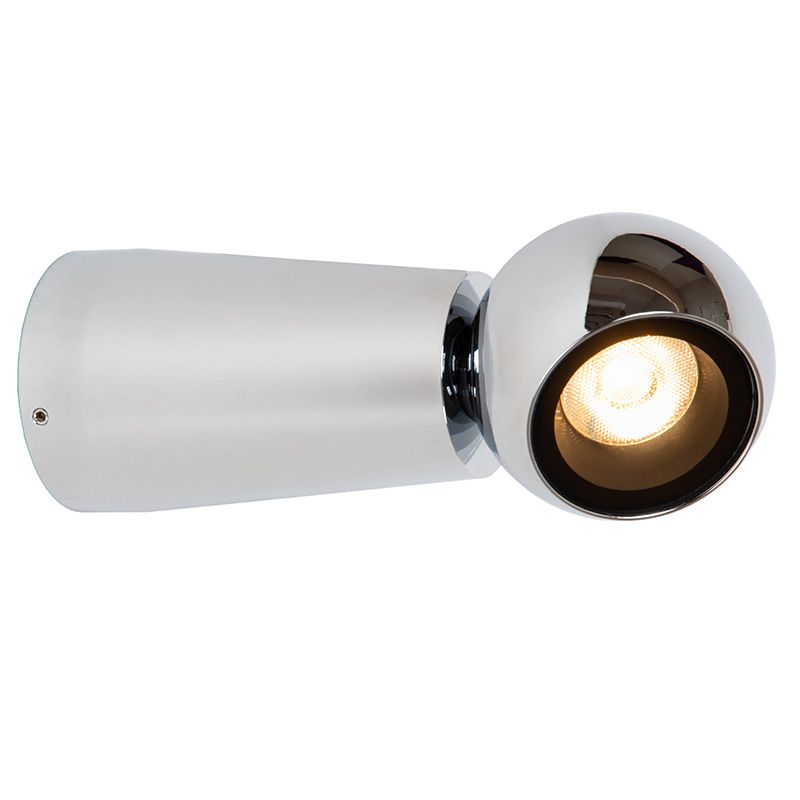 Kromi alumiini ulkovalaisin, Ipsos, 5W, 2700K LED, IP54 Kromi alumiini ulkovalaisin, Ipsos, 5W, 2700K LED, IP54