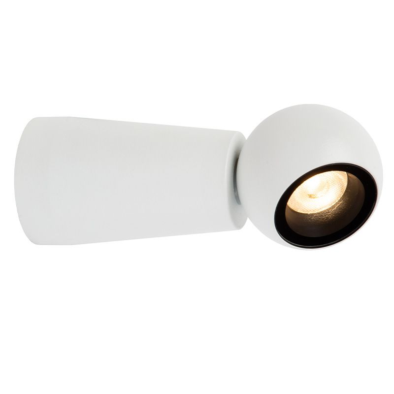 Valkoinen alumiini ulkovalaisin, Ipsos, 5W, 2700K LED, IP54