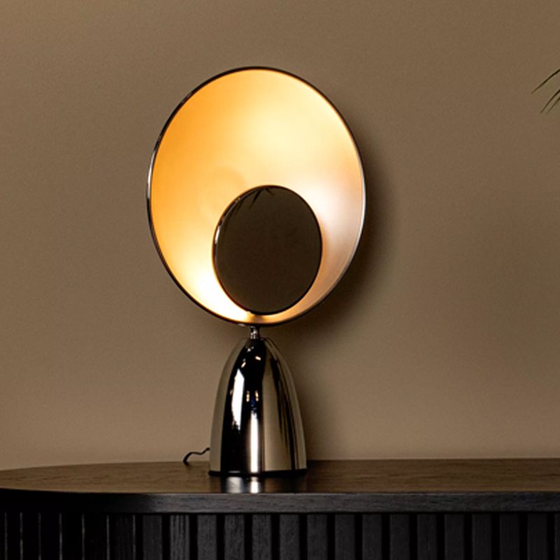 Kromi teräs pöytävalaisin, Castamar, 3W, 3000K LED, katkaisimella