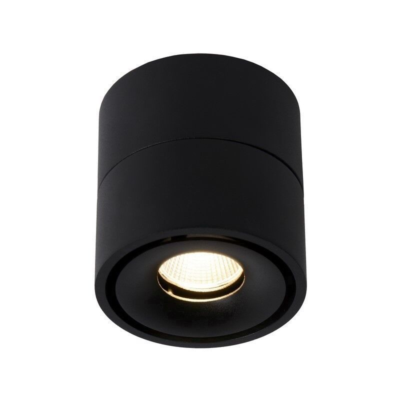 Musta alumiini kattokohdevalaisin, Yumiko, 8W, 2700K LED