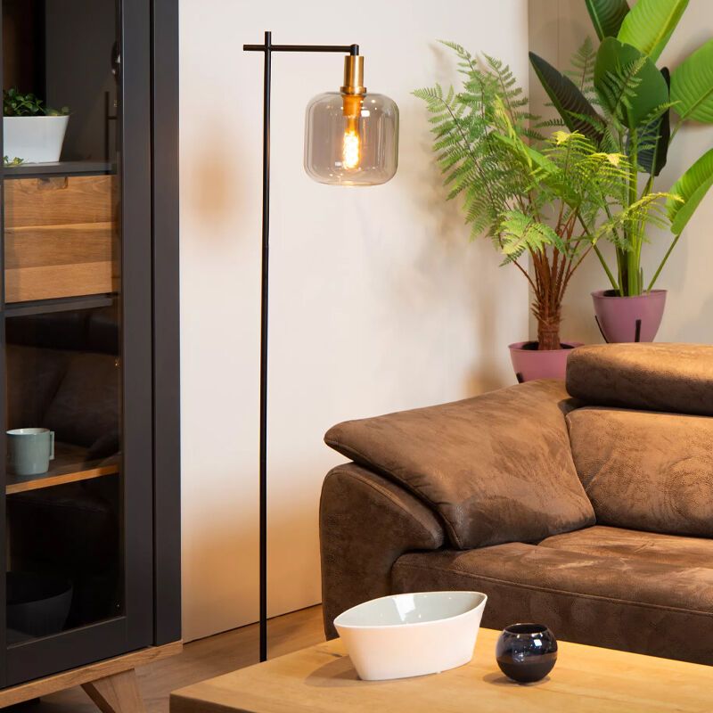 Harmaa lasi lattiavalaisin, Joanet, katkaisimella