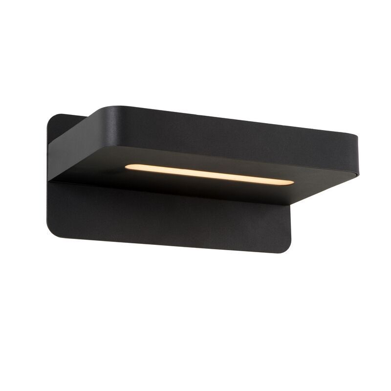 Musta metalli seinävalaisin , Atkin, 5W, 2700K LED, katkaisimella