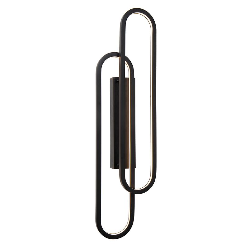 Musta alumiini seinävalaisin , Thelma, 33W, dim to warm LED