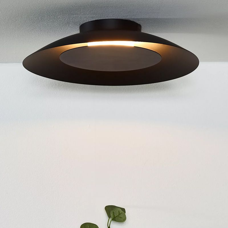 Musta metalli kattolamppu, Foskal, 12W, 2700K LED