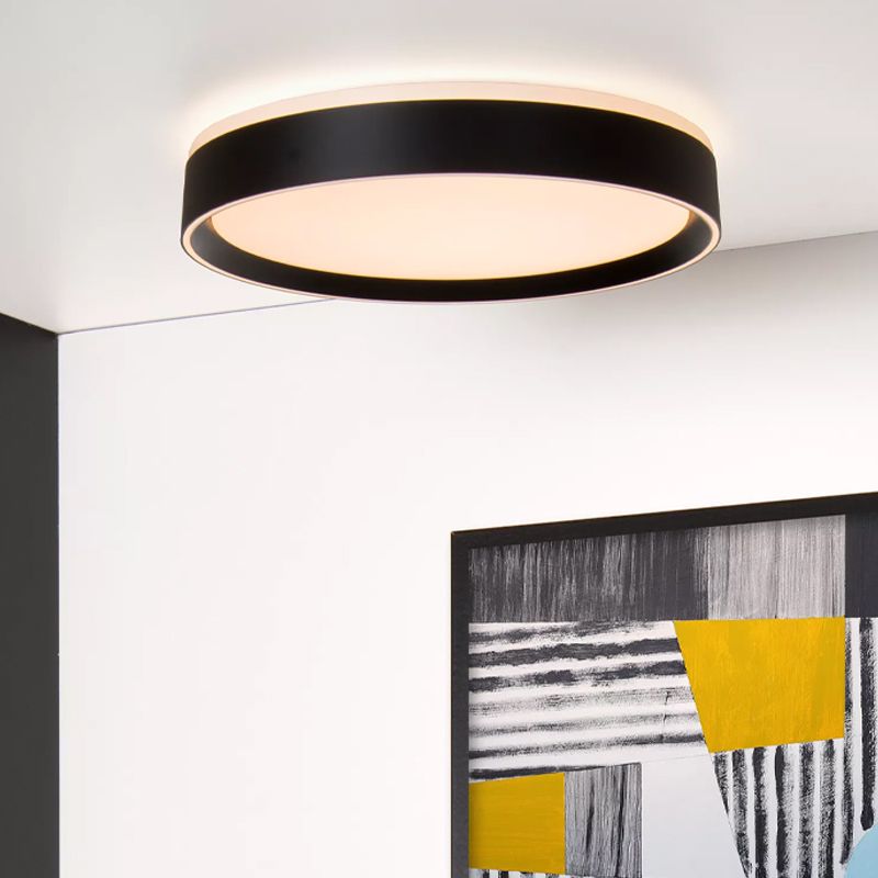 Musta akryyli kattolamppu, Nuria, 24W, 2700K LED
