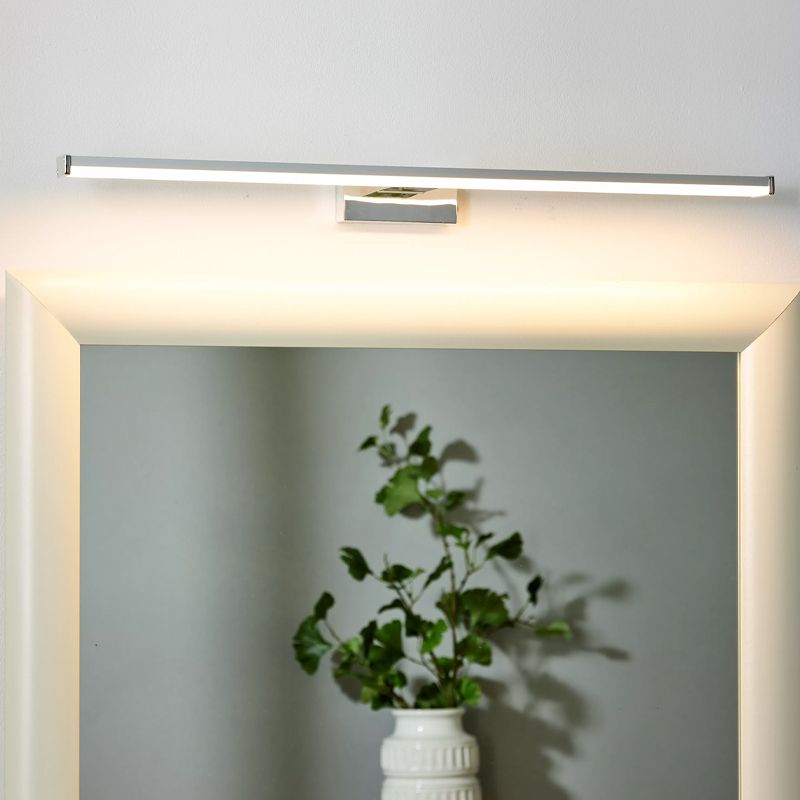 Kromi alumiini peilivalaisin, Onno, 12W, 3000K LED, IP44