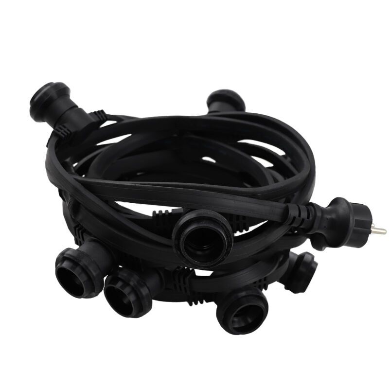 80 m valosarjaa, 80 lampunpidintä