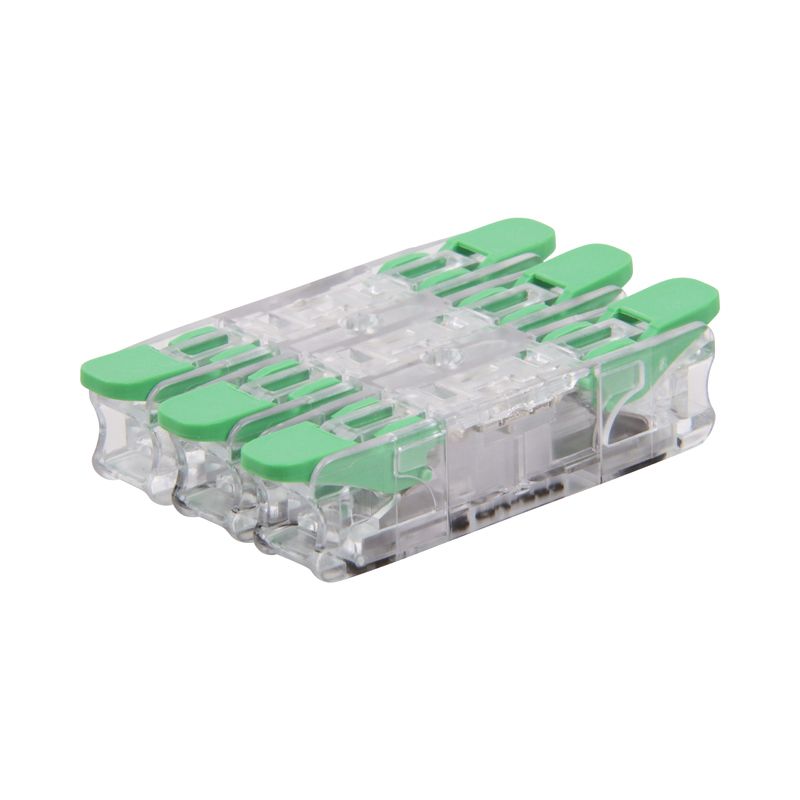 Läpihitsattava liitin (25 kpl), 3 johdinta, 0,2 - 4 mm²