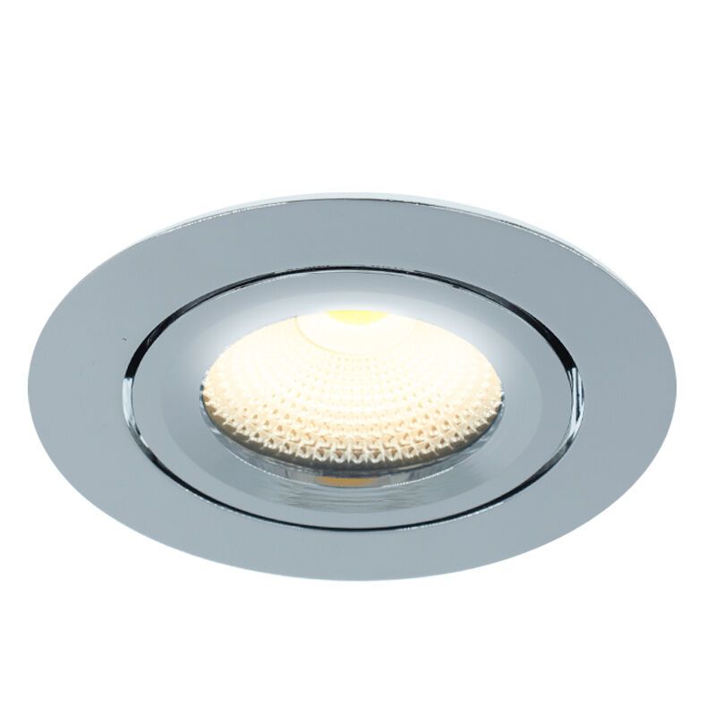 Kromi alumiini upotettava spottivalaisin, Wimke, 5W, 2700K LED, IP44