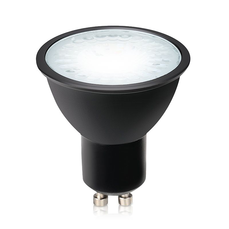 Himmennettävä GU10 LED-lamppu Antonie, musta, 7W, 4000K Himmennettävä GU10 LED-lamppu Antonie, musta, 7W, 4000K