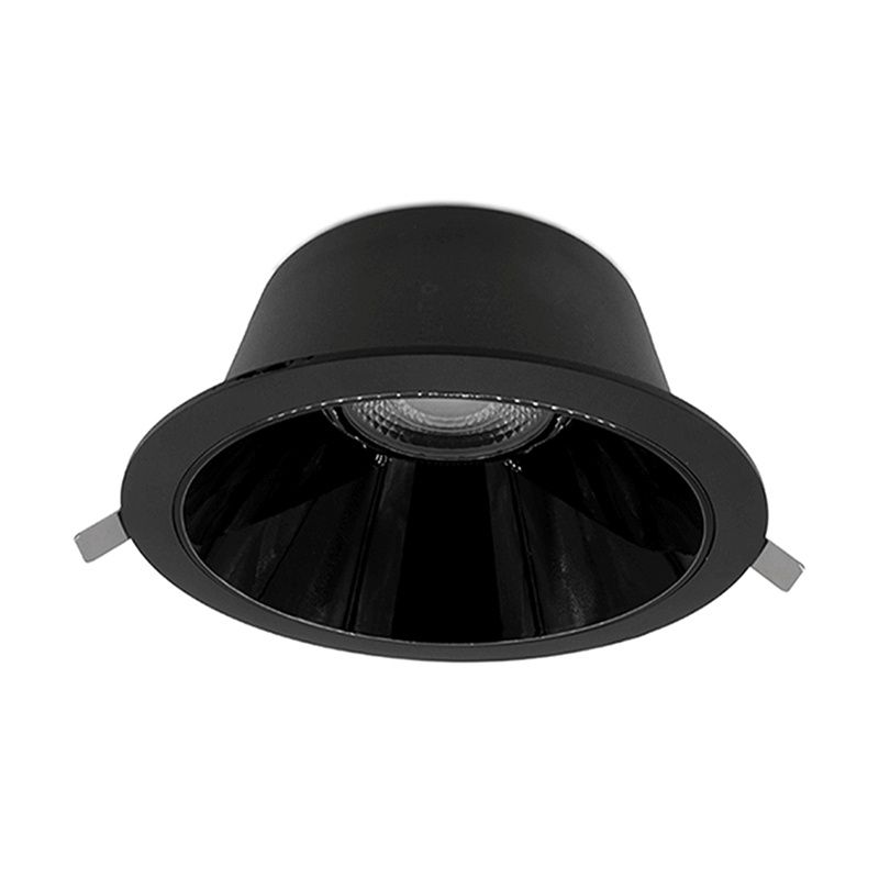 Musta alumiini alasvalo, Maud, 20W, white switch LED, IP22