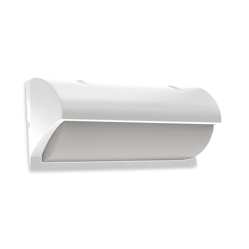 Valkoinen alumiini ulkovalaisin, Rajko, 12W, 3000K LED, IP54