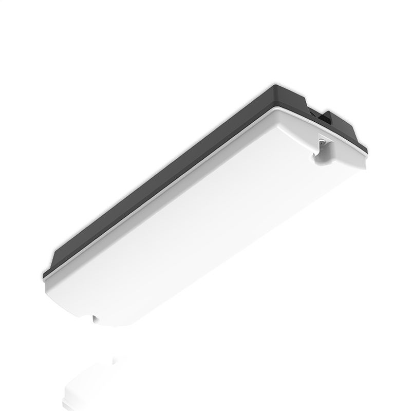 Musta muovi portaikkovalaisin, Pedram, 3W, 3000K LED, IP66