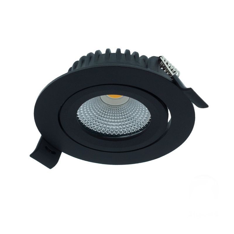 Musta alumiini alasvalo, Wimke, 5W, RGBW LED, IP54 Musta alumiini alasvalo, Wimke, 5W, RGBW LED, IP54