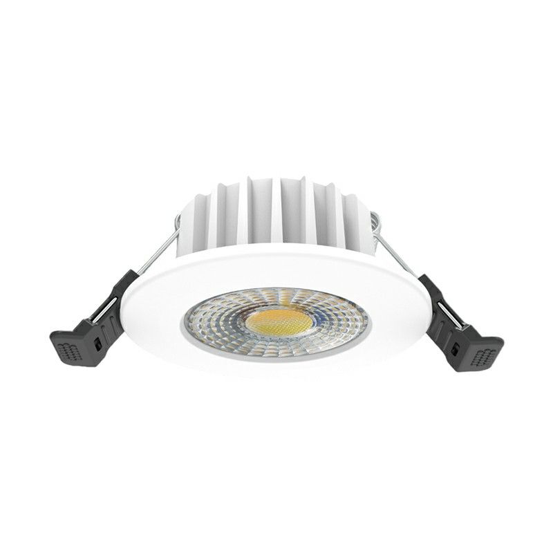 Valkoinen alasvalo alumiinia, Hobie, 6W, valkoinen kytkin-LED, IP65 Valkoinen alasvalo alumiinia, Hobie, 6W, valkoinen kytkin-LED, IP65