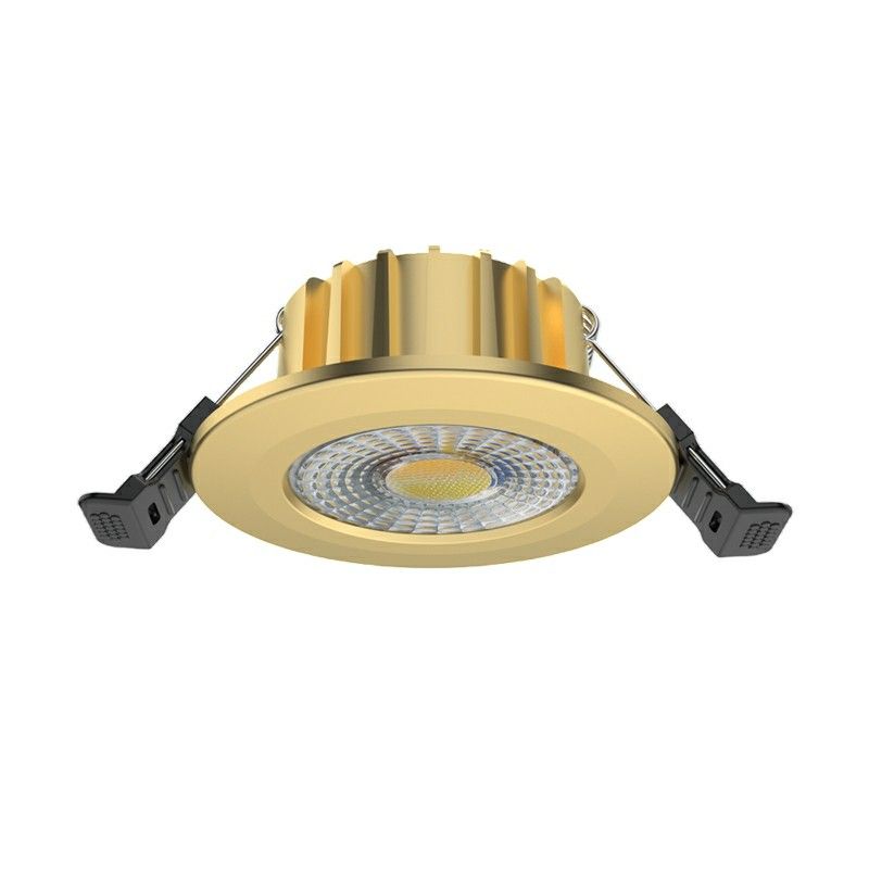 Messinkinen alasvalo alumiinia, Hobie, 6W, valkoinen kytkin-LED, IP65 Messinkinen alasvalo alumiinia, Hobie, 6W, valkoinen kytkin-LED, IP65