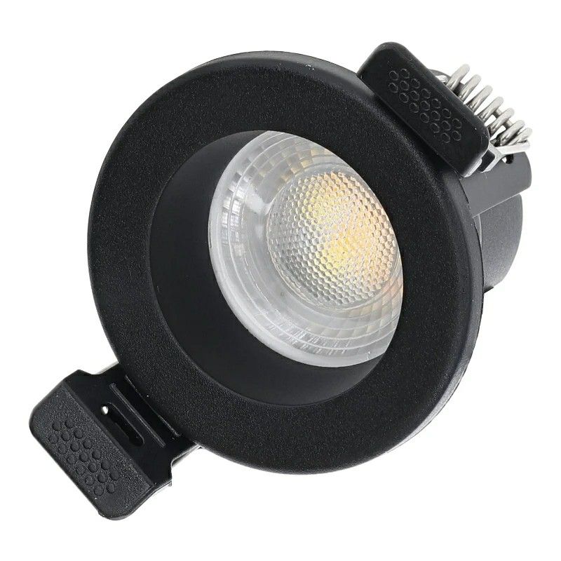 Musta alasvalo alumiinia, Magus, 4W, valkoinen kytkin-LED, IP65 Musta alasvalo alumiinia, Magus, 4W, valkoinen kytkin-LED, IP65