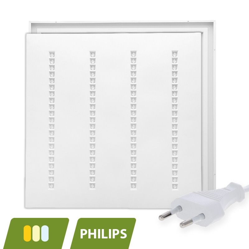 Sälekaihtimen LED-paneeli 60x60 - 30W - valkoinen kytkin - UGR <16