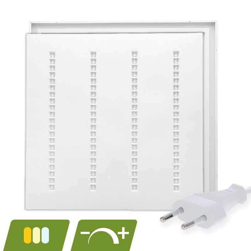 Lombard LED-paneeli 60x60 - 30W - valkoinen kytkin - himmennettävä - UGR <16