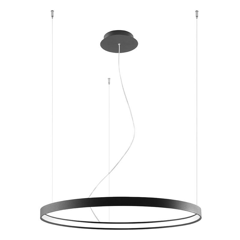 Alumiini riippuvalaisin musta, Ringo, 50W, 3000K LED