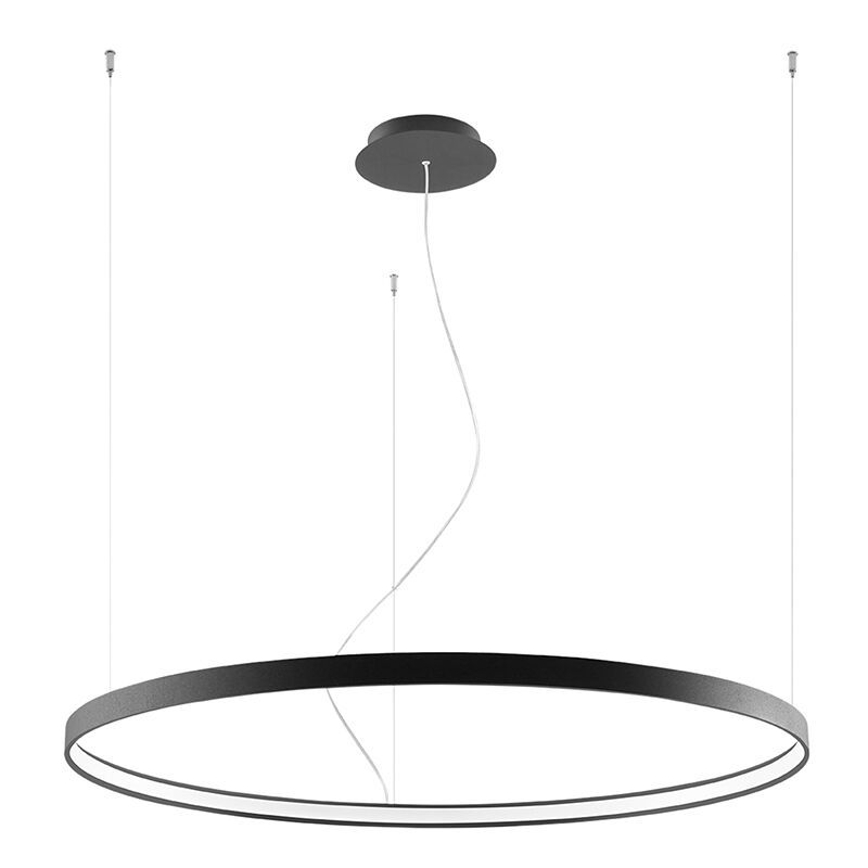 Alumiini riippuvalaisin musta, Ringo, 70W, 3000K LED