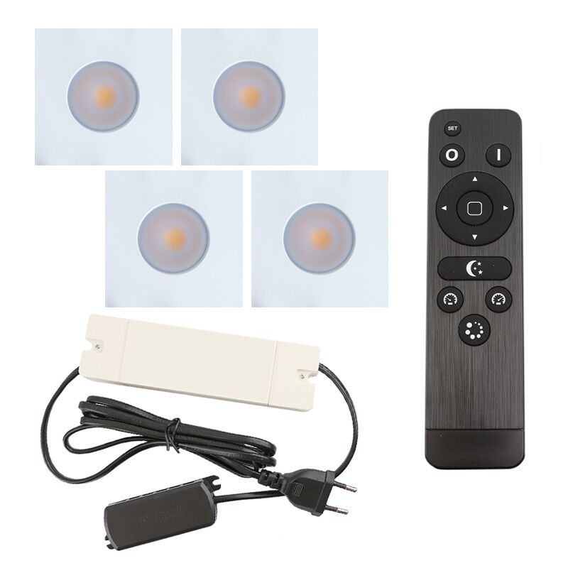 Alumiini veranda pintavalaisin valkoinen, Dico, 12W, 2700K LED, IP65, kaukosäätimellä