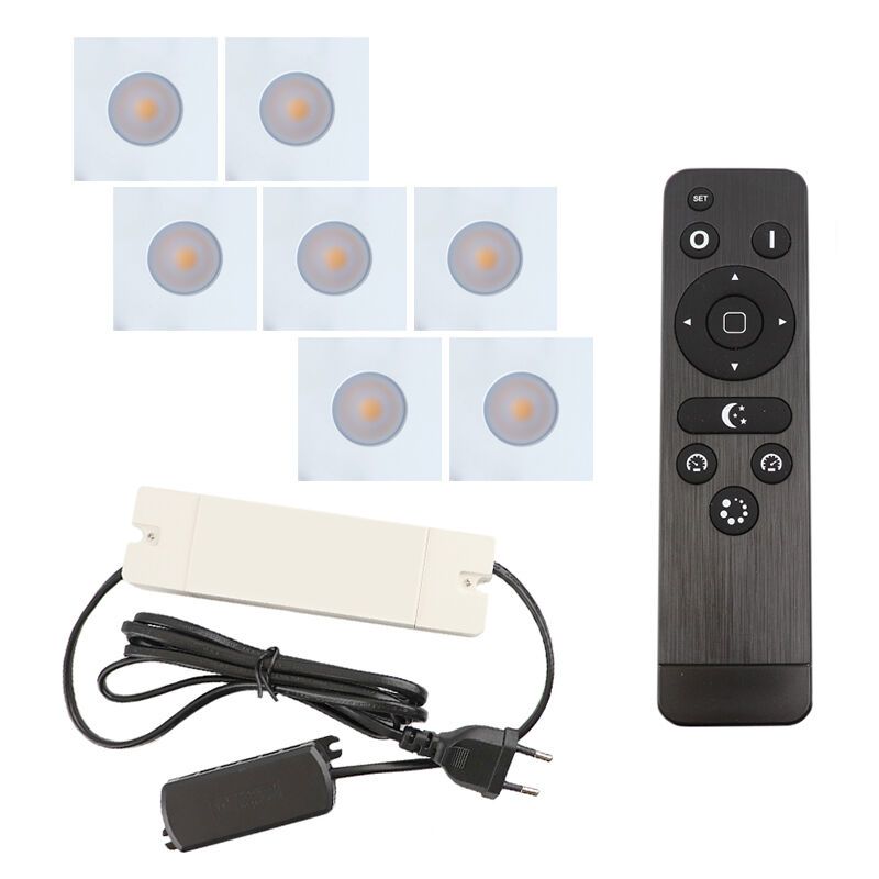 Alumiini veranda pintavalaisin valkoinen, Dico, 21W, 2700K LED, IP65, kaukosäätimellä