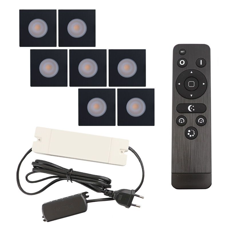 Alumiini veranda pintavalaisin musta, Dico, 21W, 2700K LED, IP65, kaukosäätimellä Alumiini veranda pintavalaisin musta, Dico, 21W, 2700K LED, IP65, kaukosäätimellä