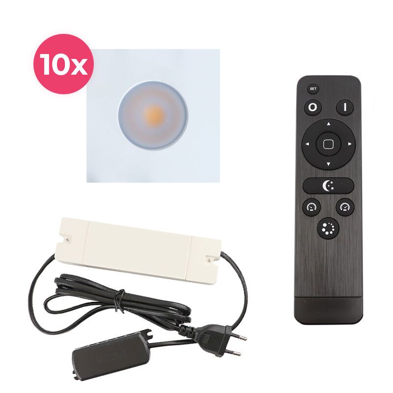 Alumiini veranda pintavalaisin valkoinen, Dico, 30W, 2700K LED, IP65, kaukosäätimellä