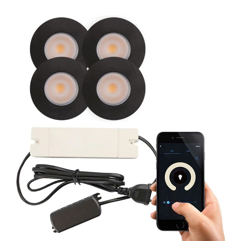 Alumiini veranda pintavalaisin musta, Dico, 3W, 2700K LED, IP65