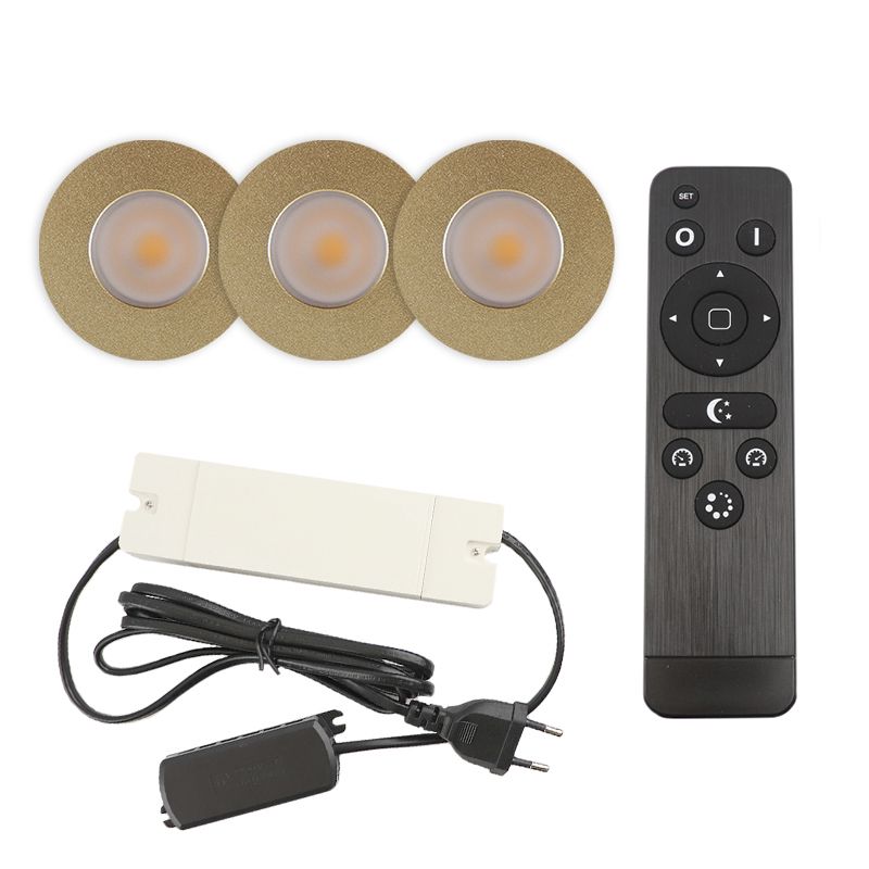 Alumiini veranda pintavalaisin messinki, Dico, 3W, 2700K LED, IP65, kaukosäätimellä Alumiini veranda pintavalaisin messinki, Dico, 3W, 2700K LED, IP65, kaukosäätimellä