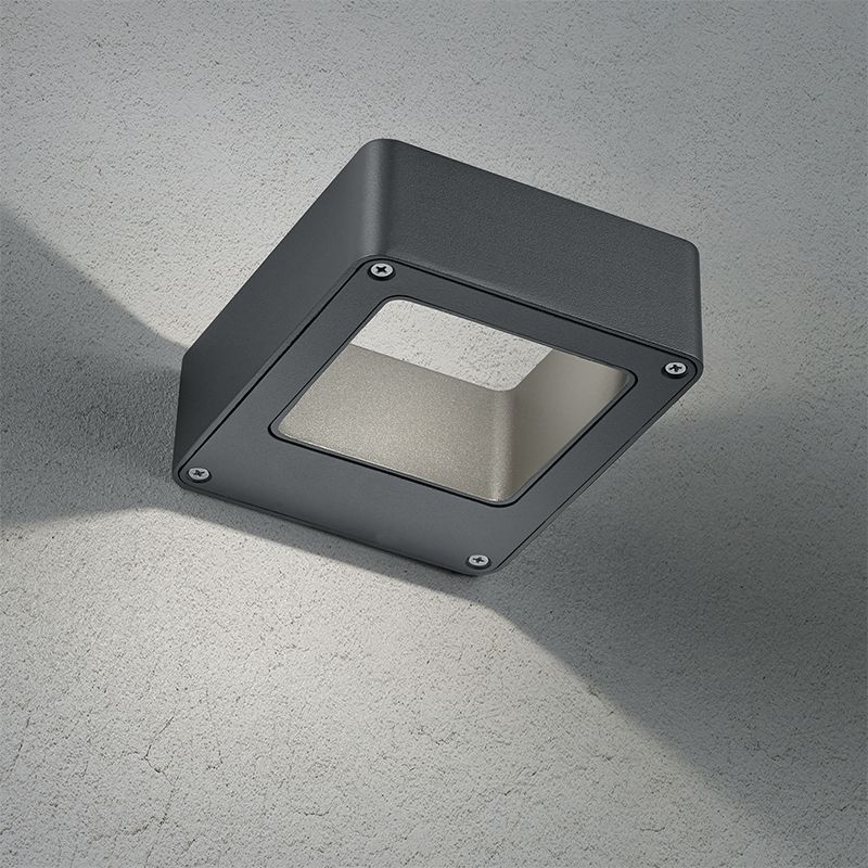 Antrasiitti alumiini ulkovalaisin, Norton, 4,5W, 3000K LED, IP54