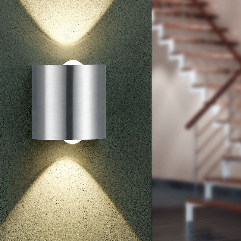 Nikkeli metalli ylös alas seinävalaisin, Alwyn, 3,2W, 3000K LED