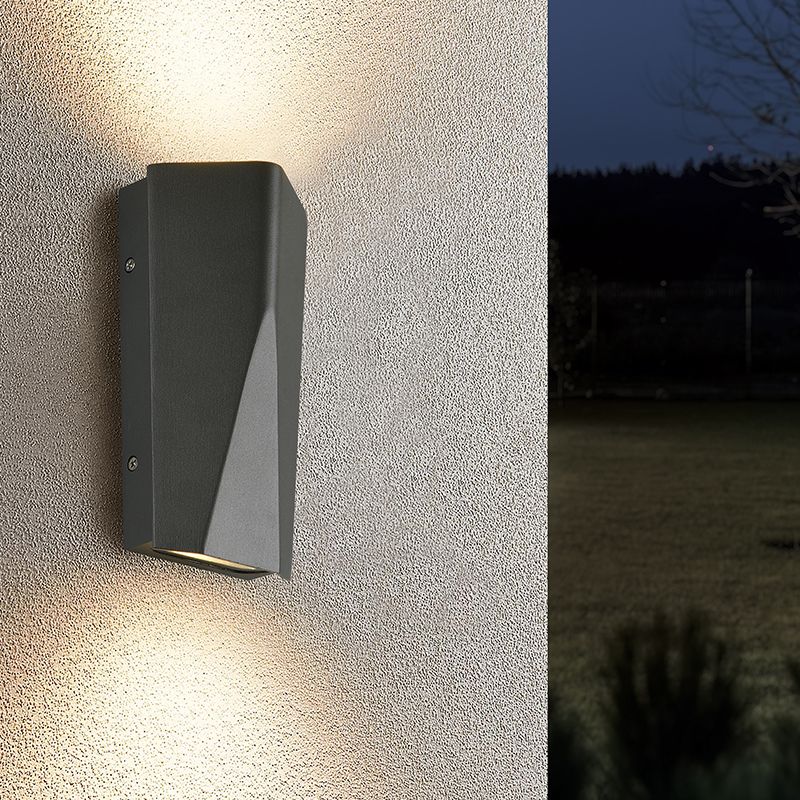 Antrasiitti alumiini ulkovalaisin, Sahl, 4,5W, 3000K LED, IP65
