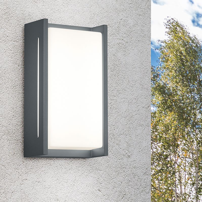 Antrasiitti alumiini ulkovalaisin, Arthur, 8,5W, 3000K LED, IP54