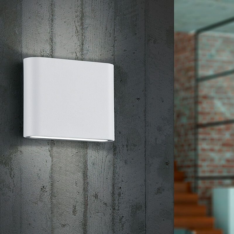 Valkoinen alumiini ulkovalaisin, Bridlington, 2,5W, 3000K LED, IP54