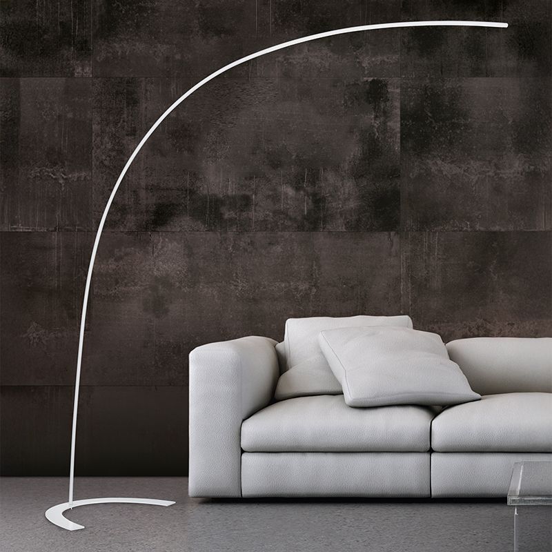 Valkoinen metalli kaarilamppu, Libro, 18W, 3000K LED, katkaisimella Valkoinen metalli kaarilamppu, Libro, 18W, 3000K LED, katkaisimella