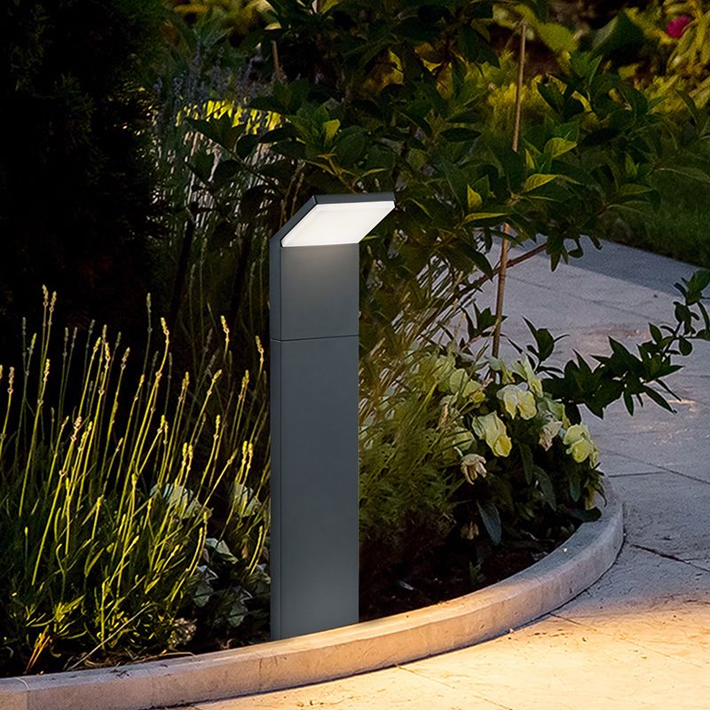 Musta alumiini ulkovalaisin, Solana, 9W, 3000K LED, IP54