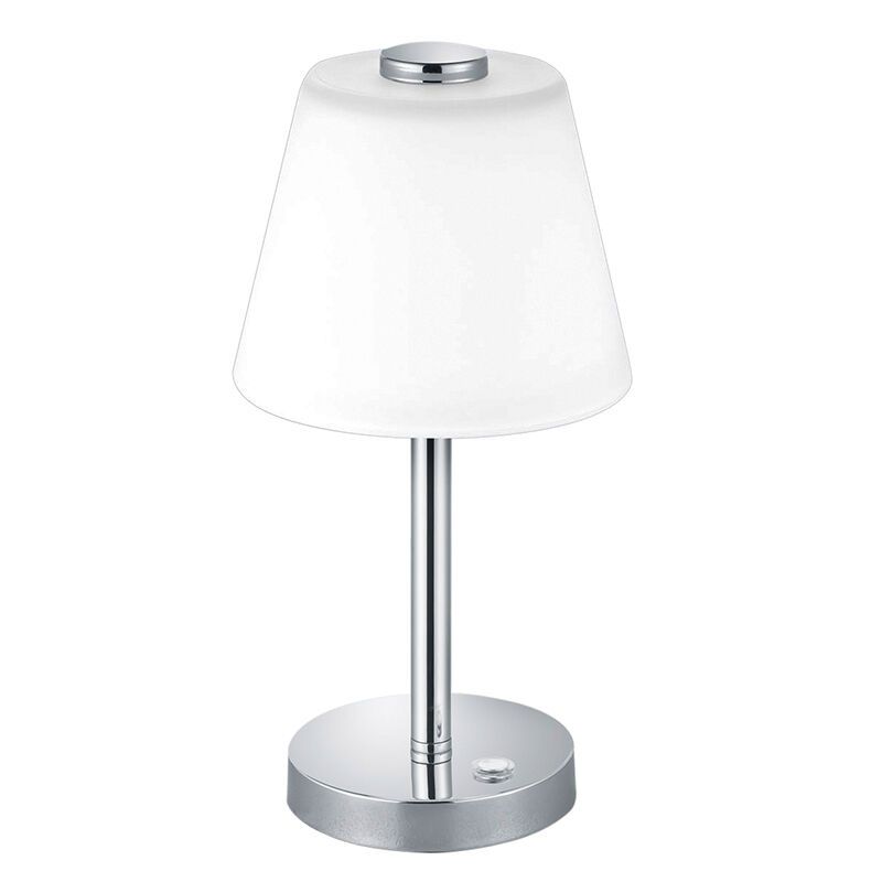 Kromi metalli pöytävalaisin, Liv, 4W, 3000K LED, katkaisimella