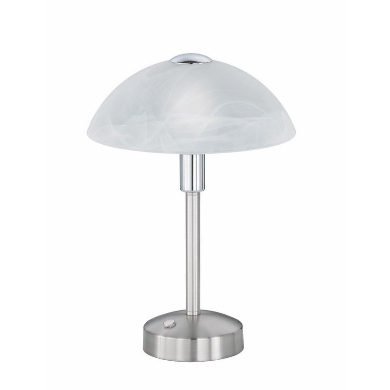 Nikkeli lasi pankkiirivalaisin, Notaris, 4W, 3000K LED, katkaisimella