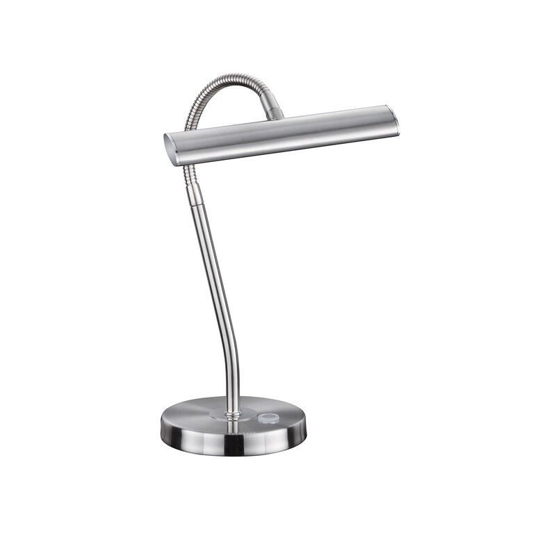 Nikkeli metalli pöytävalaisin, Eliza, 4W, 3000K LED, katkaisimella
