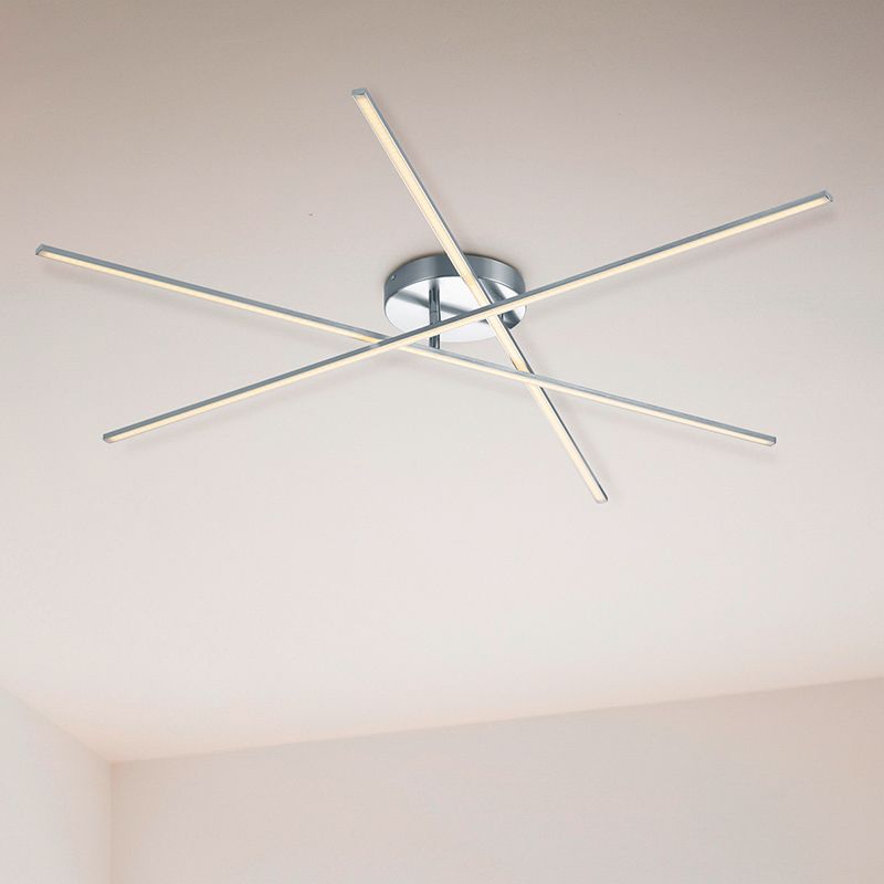 Nikkeli metalli kattolamppu, Gottrup, 8,5W, 3000K LED Nikkeli metalli kattolamppu, Gottrup, 8,5W, 3000K LED