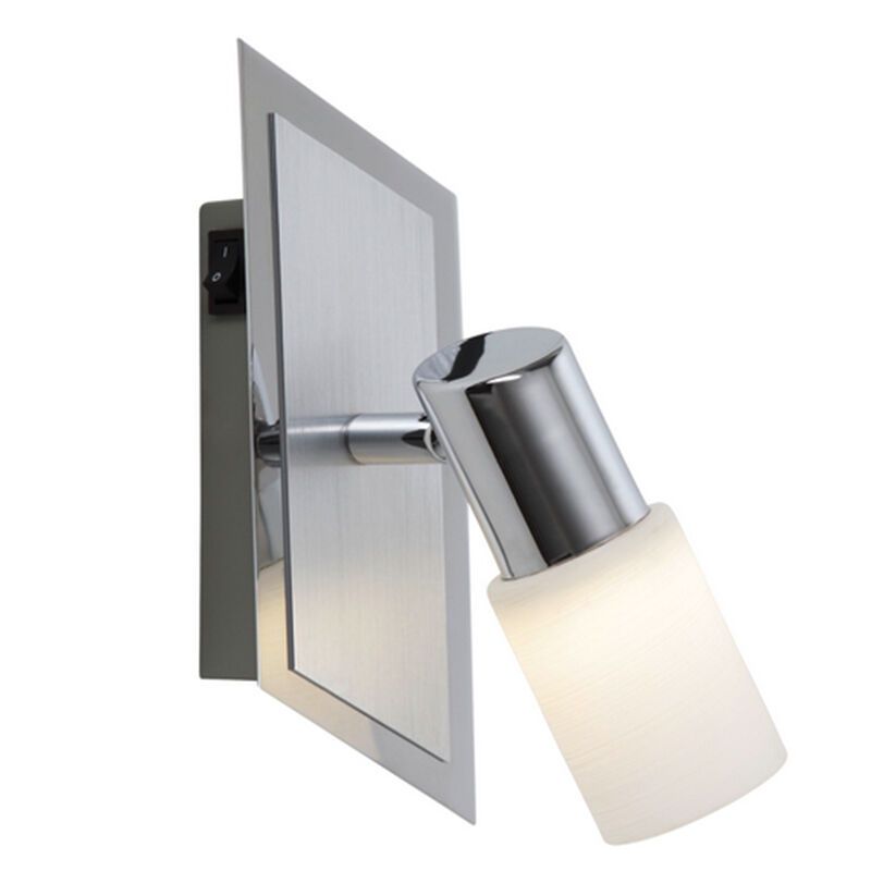 Harmaa lasi kattokohdevalaisin, Morely, 4,3W, 3000K LED, katkaisimella