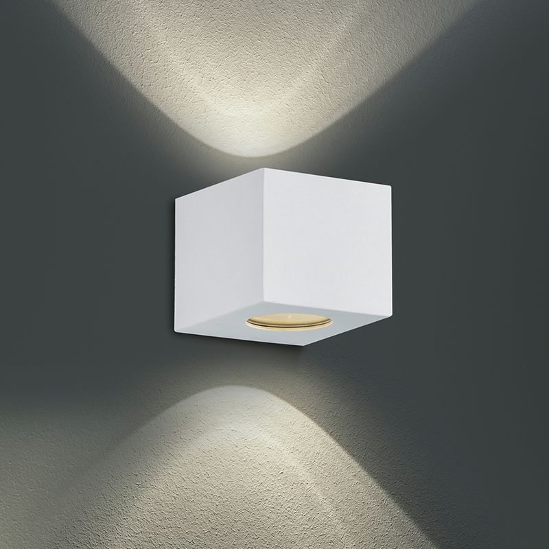 Valkoinen muovi ulkovalaisin, Sandby, 2W, 3000K LED, IP44